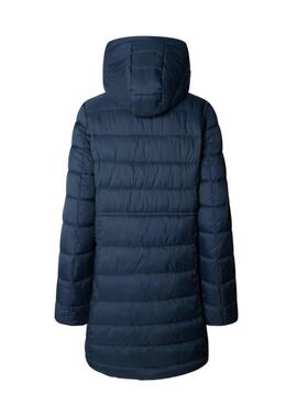 Daunenjacke Pepe Jeans Sally lang marineblau für Damen