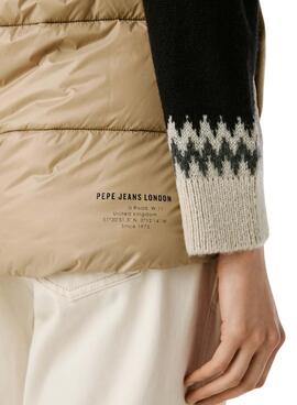 Weste Pepe Jeans gesteppt Sussy beige wasserdicht für Damen