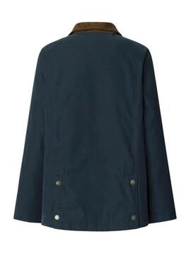 Jacke Pepe Jeans Tess wasserdicht Marineblau für Damen