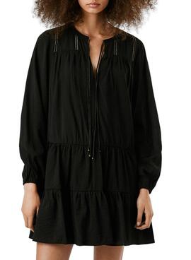 Kleid Pepe Jeans Paule schwarz für Damen