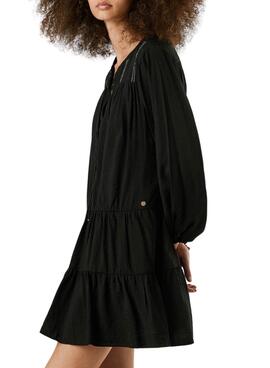 Kleid Pepe Jeans Paule schwarz für Damen