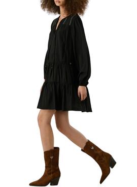Kleid Pepe Jeans Paule schwarz für Damen