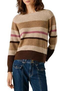 Pepe Jeans Cassandra gestreifter Pullover für Damen.