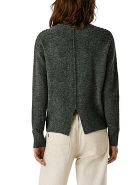 Pullover Pepe Jeans Cecil Rundhalsausschnitt grau für Frauen