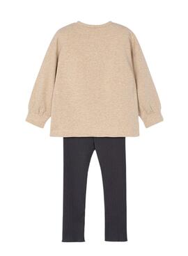 Mayoral Set aus Rippstrick-Leggings und Sweatshirt für Mädchen