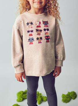 Mayoral Set aus Rippstrick-Leggings und Sweatshirt für Mädchen