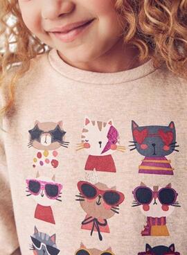 Mayoral Set aus Rippstrick-Leggings und Sweatshirt für Mädchen