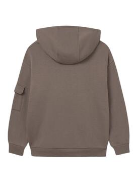 Sweatshirt Mayoral brauner Kontrast für Jungen