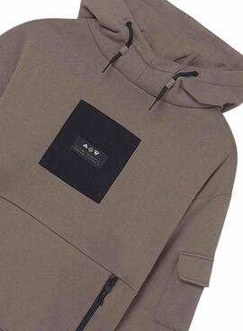 Sweatshirt Mayoral brauner Kontrast für Jungen