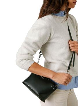Handtasche Pepe Jeans Edith mit Nieten in Schwarz für Damen.