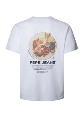 T-Shirt Pepe Jeans Tony weiß für Herren