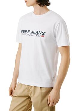 T-shirt Pepe Jeans Matthew weiß für Herren