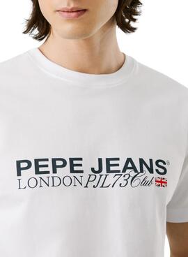 T-shirt Pepe Jeans Matthew weiß für Herren