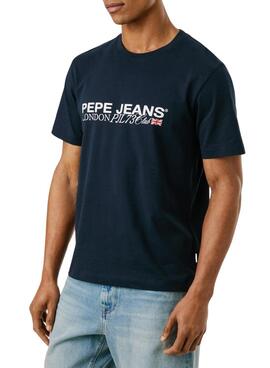 T-Shirt Pepe Jeans Matthew Marine für Herren.