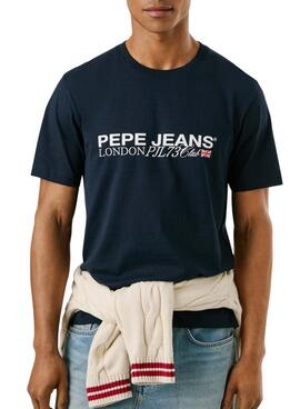 T-Shirt Pepe Jeans Matthew Marine für Herren.