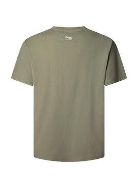 T-Shirt Pepe Jeans Thansen grün für Herren