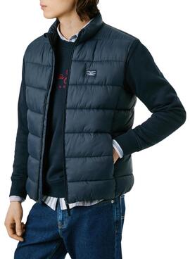 Pepe Jeans gesteppte marineblaue Weste für Herren.