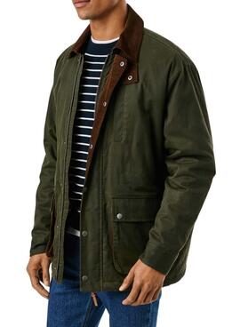 Pepe Jeans gewachste Jacke Joseph in Grün für Herren.