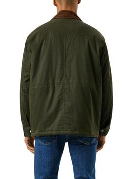 Pepe Jeans gewachste Jacke Joseph in Grün für Herren.