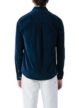 Hemd Pepe Jeans Clayton aus marineblauem Kord für Herren