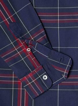 Hemd Pepe Jeans Courtney kariertes Blau für Herren