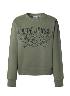 Sweatshirt Pepe Jeans Beberly grün für Damen