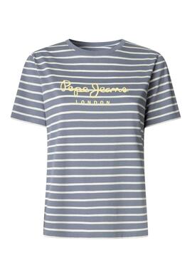 Pepe Jeans Bilma gestreiftes T-Shirt für Damen.