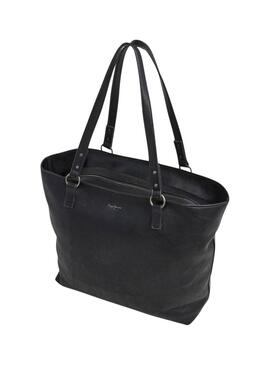 Tasche Pepe Jeans Bellamie schwarz für Damen.