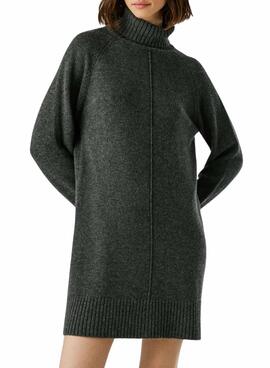Kleid Pepe Jeans Carola aus grauem Strick für Damen