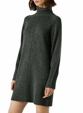 Kleid Pepe Jeans Carola aus grauem Strick für Damen
