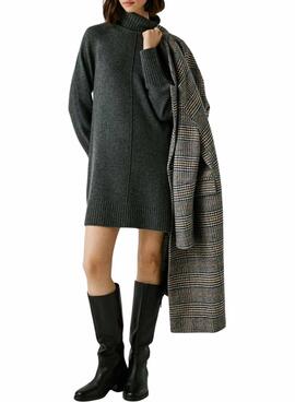 Kleid Pepe Jeans Carola aus grauem Strick für Damen