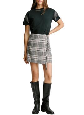 Rock Pepe Jeans Talani kariertes Muster für Damen.