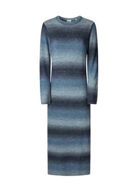 Kleid Pepe Jeans Colombe mit langen, gestreiften Drucken für Damen