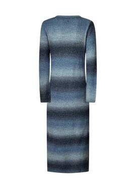 Kleid Pepe Jeans Colombe mit langen, gestreiften Drucken für Damen