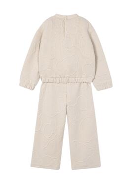 Trainingsanzug von Mayoral gepolstert in beige für Mädchen.