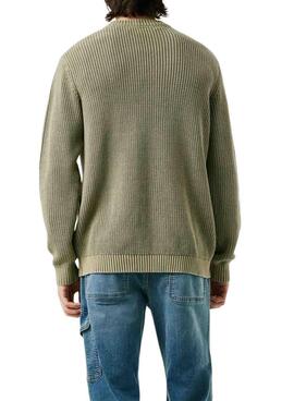 Grüner Pepe Jeans Parker Pullover für Herren