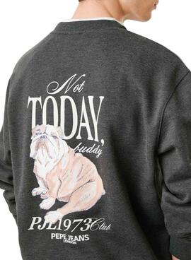 Sweatshirt Pepe Jeans Terry Rundhalsausschnitt grau für Herren