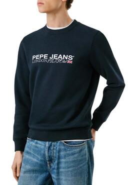 Sweatshirt Pepe Jeans Matthew Rundhalsausschnitt Marineblau für Herren