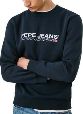 Sweatshirt Pepe Jeans Matthew Rundhalsausschnitt Marineblau für Herren