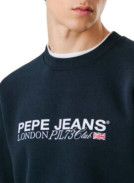 Sweatshirt Pepe Jeans Matthew Rundhalsausschnitt Marineblau für Herren