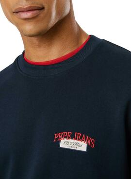 Sweatshirt Pepe Jeans Mason Rundhalsausschnitt Marineblau für Herren