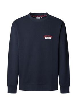 Sweatshirt Pepe Jeans Mason Rundhalsausschnitt Marineblau für Herren