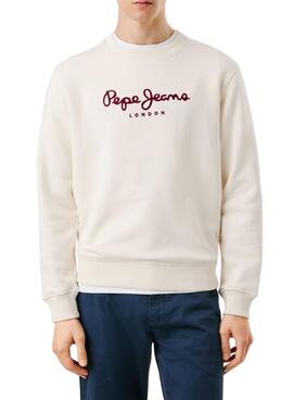 Sweatshirt Pepe Jeans Plain Crew beige für Herren
