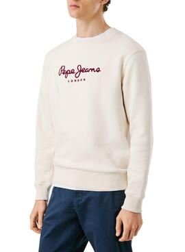 Sweatshirt Pepe Jeans Plain Crew beige für Herren