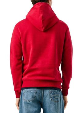 Sweatshirt Pepe Jeans Macbeth Kapuze mit rotem Logo für Herren
