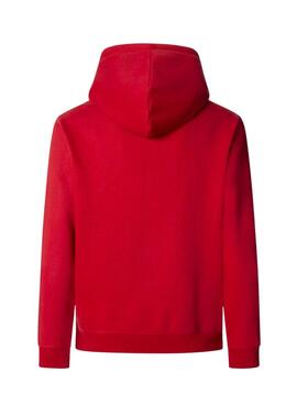 Sweatshirt Pepe Jeans Macbeth Kapuze mit rotem Logo für Herren