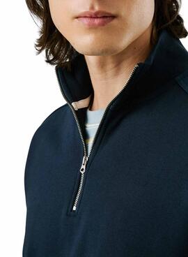 Sweatshirt Pepe Jeans Mercuit marine Halbzipper für Herren
