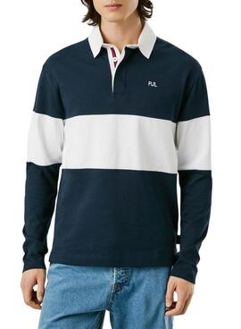 Polo Pepe Jeans Ralf Rugby zweifarbig für Herren.