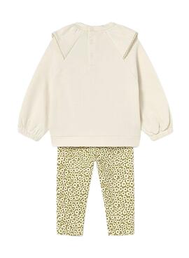 Mayoral Set Leggings mit Print und Baby-Sweatshirt.