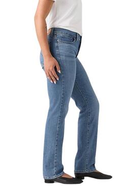 Jeans Levis 314 Shaping Straight in Blau für Damen